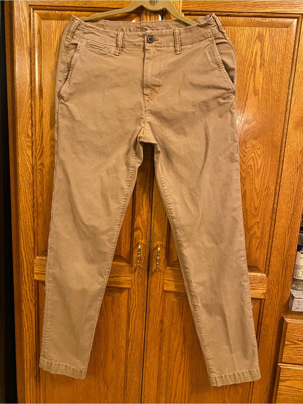 American Eagle Outfitters Men's Slim Chino Pants in Tan